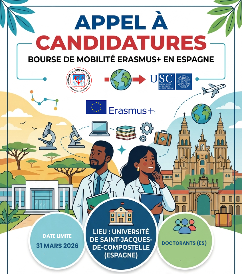 Opportunité de Mobilité : Bourses Erasmus+ pour l'Espagne (Automne 2026)
